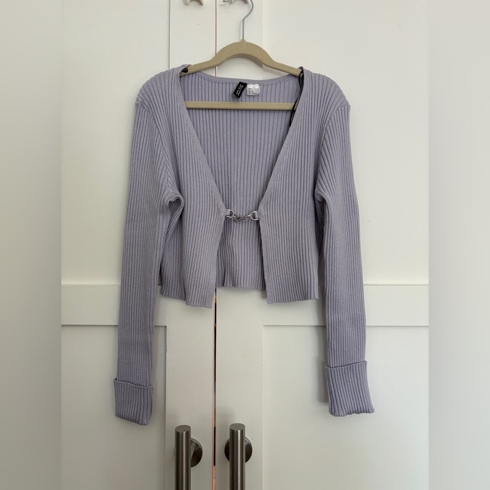H&M Divided Women's Light purple cardigan knit Size S